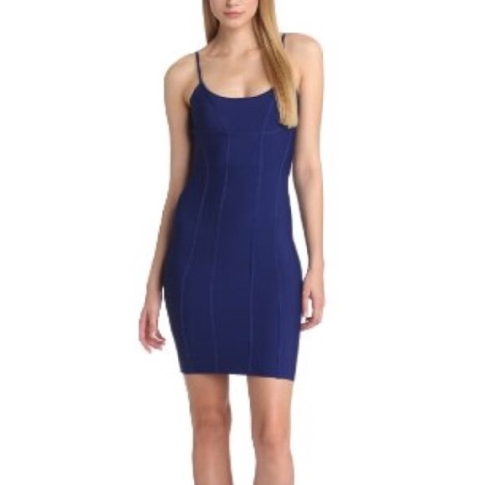 BCBG "Aysa" blue bodycon dress XS